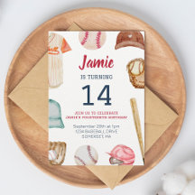 Beisebol Em Qualquer Aniversário Da Idade