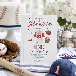 Convites Beisebol Iniciante Nome Personalizado Meninos 1º A