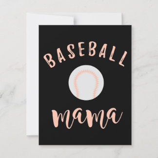 Convites Beisebol Mama | Mãe Amor Baseball