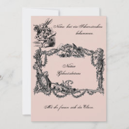 Convites Bekanntgabe zur Geburt – Geburtskarte