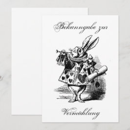 Convites Bekanntgabe zur Vermählung Hochzeit – Invitation