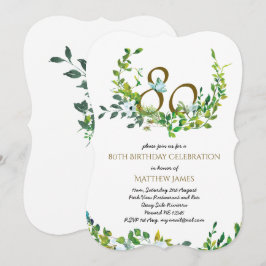 Convites Bela 80 de Aniversário da Mulher