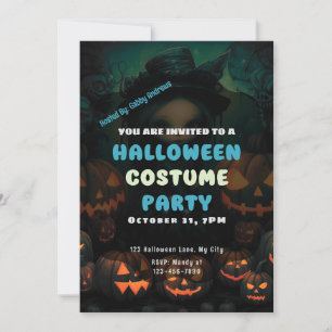 Convites Bela Bruxa Jack-O' Lanterns Velha Halloween