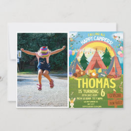 Convites Bela Crianças modernas de aniversário