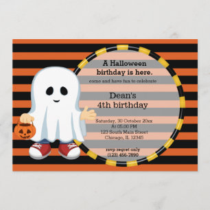 Convites Bela data de aniversário do halloween