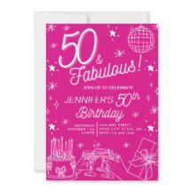 Bela Mão Branca Desenhou 50 E Fabuloso Aniversário