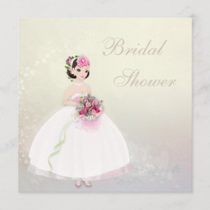 Convites Bela Noiva Corações Românticos Chá de Panela