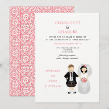 Bela Noiva e Tema de Casamento Escocês do Groom