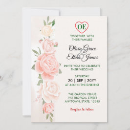 Convites Belas Rosas Florais Casamento 