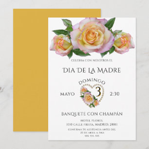 Convites Belas Rosas Para o Dia das Mães