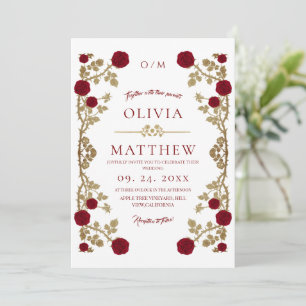 Convites Beleza e a Besta Boho Rosa Vinha Casamento