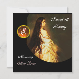 CONVITES BELEZA ETERNA, DOCE 16 AMARELO, MALA BRANCA NEGRA