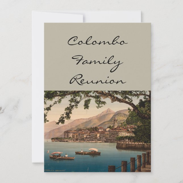 Convites Bellagio I, Lake Como, Lombardia, Itália (Frente)