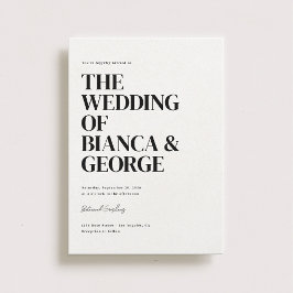 Convites Belmont Vertical Wedding