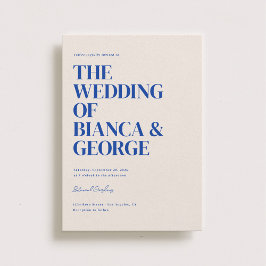 Convites Belmont Vertical Wedding