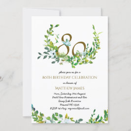 Convites Belo 80 de Aniversário, Convidações Mãe