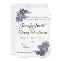 Belo casamento de folhas azuis