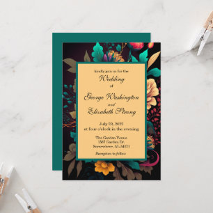 Convites Belo Casamento Floral Bright