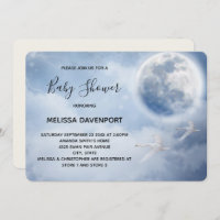 Belo céu azul com Chá de fraldas de Cisnes Voadora