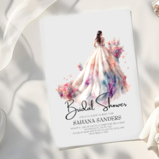 Convites Belo Chá de panela de Vestido Floral