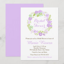 Belo Chá de panela Floral de Wreath Roxo