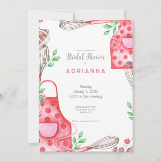 Convites Belo Chá de panela Rosa