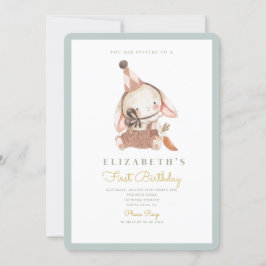 Convites Belo Coelhinho e Carrot Primeiro primeiro aniversa