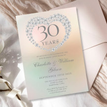Belo Coração de Pérola 30º Aniversário de Casament