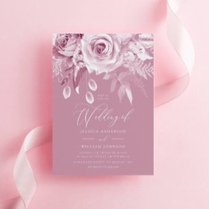 Convites Belo Designer Dusty Pink Rose Casado