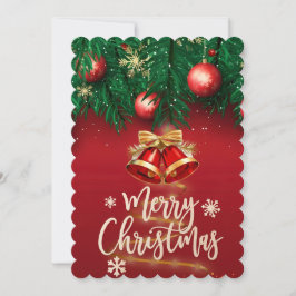 Convites Belo Dourado Feliz Natal Pessoal