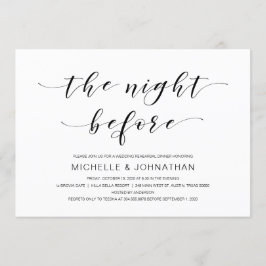 Convites Belo legado, Script Preto, Janto de ensaio