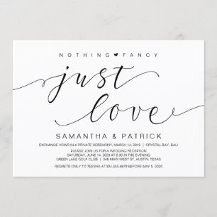 Convites Belo Nada Preto Sem Frescuras Só Amor, Casamento à