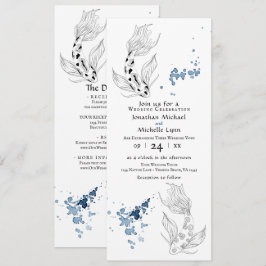 Convites Belo Peixe Koi Japonês Todos Em Um Casamento