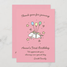 Belo Unicórnio em Laurels. Aniversário. Obrigado.