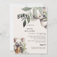 Belo Urso Koala Beige Oh Boy! Chá de fraldas