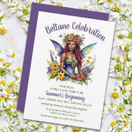 Convites Beltane Summer Fairy Floral Sabbat Party