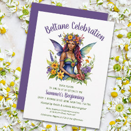 Convites Beltane Summer Fairy Floral Sabbat Party