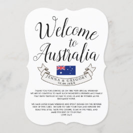 Convites Bem-vindo à Austrália | Destino Casamento Personal