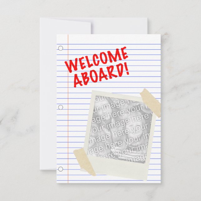 Convites bem-vindo a bordo (Frente)