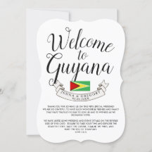 Bem-vindo à Guiana | Personalização de Casamento d