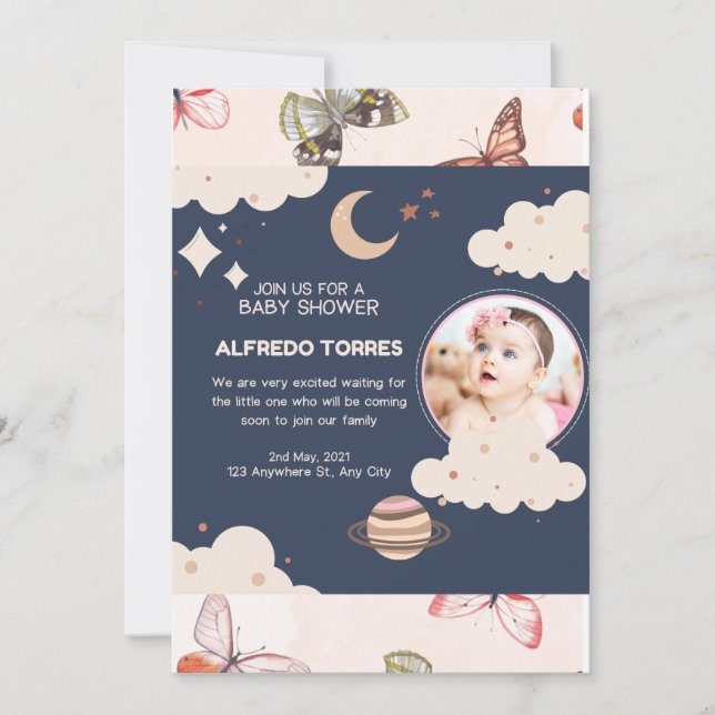 Convites "Bem-vindo à Parentalidade: Uma Celebração do Novo (Frente)