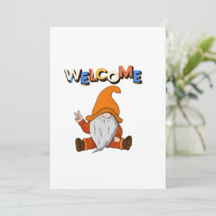 Convites Bem-vindo à Paz Gnome.