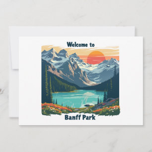 Convites Bem-vindo ao Banff National Canadian Park