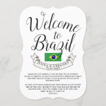 Bem-vindo ao Brasil | Personalizado de Casamento d
