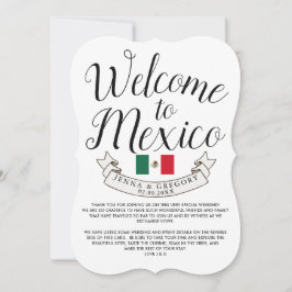 Convites Bem-vindo ao México | Personalização de Casamento 