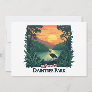 Convites Bem-vindo ao Parque Nacional Australiano Daintree