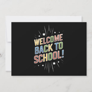 Convites Bem-vindo de Volta à Escola Professor Primeiro Dia