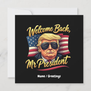 Convites Bem-vindo, Senhor Presidente 2024 Celebrar Trump