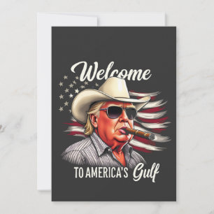 Convites Bem-vindos à América do Golfo Trump East Cost do M