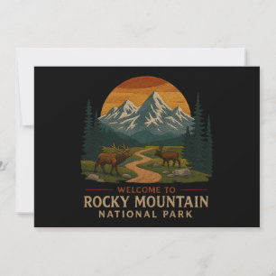 Convites Bem-vindos à Embroiderme Rocky Mountain Nacional E